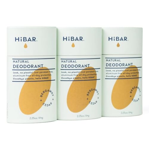 HiBAR Plastic Free Deodorant — Bergamot & Cedar